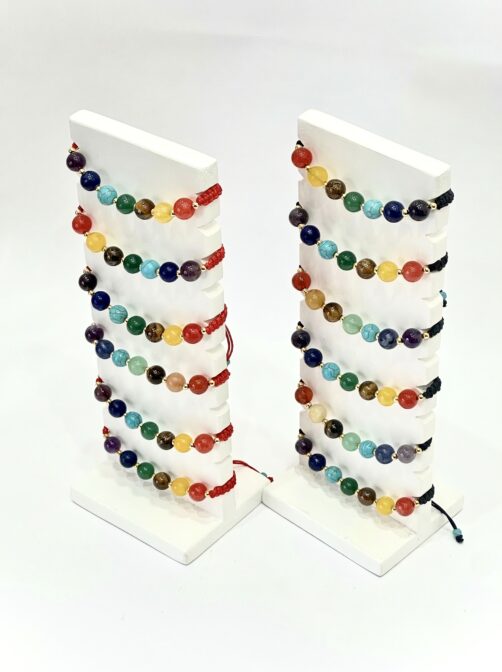 Pulsera unisex 7 chacras elaboradas en cuarzo